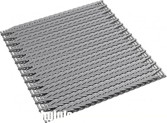 شبكة معمارية منسوجة من الأسلاك المعدنية "Herringbone"، شبكة سلكية زخرفية
