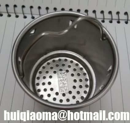 الفولاذ المقاوم للصدأ المثقوبة كأس المصفاة فلتر المياه الكاليكية كأس المضخة المصفاة