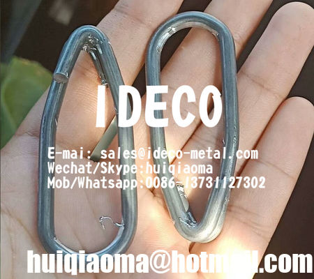 مقاطع TECCO المطلية بالزنك والألمنيوم من أسلاك فولاذية عالية الشد 1770 ميجا باسكال، مقاطع توصيل شبكة TECCO لحواجز صخور Galfan