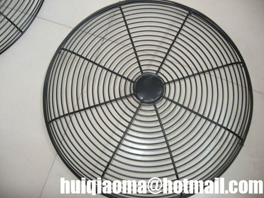 غطاء مروحة شبكي سلكي، شبكات واقي مروحة سلكية مطلية باللون، شبكة واقي أصابع المروحة