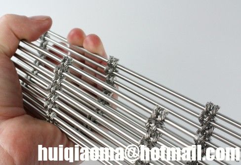 الواجهات الزخرفية نوع الشبكة MULTI-BARRETTE لمقسومات جدار الستائر الخارجية