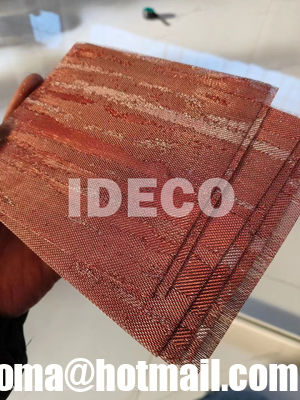 Metal Mesh Laminate for Fusion Glass, Metallic Fabrics, Fine Woven Wire Mesh Fabric Laminate, Metal Mesh Interlayer