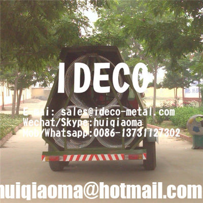 Mobile Security Barriers,Rapid Deployment Barbed Tape Concertina Razor Wire with Automatic Motorized Collector
