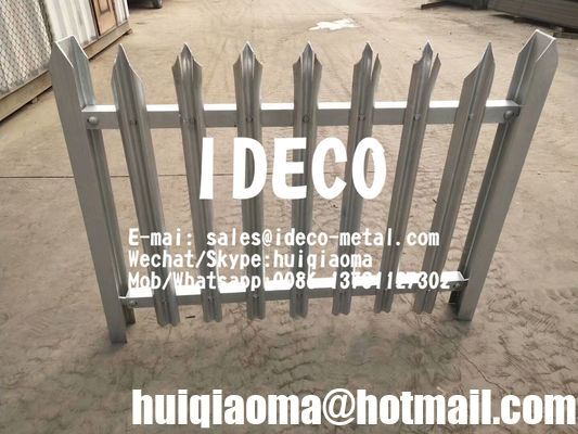 High Security Steel Palisade Fence Panels, Metal Palisade Fencing, Anti-Vandal Palisade Gates, Pales, Fittings