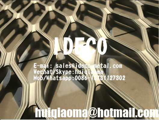 6063-T6 الألومنيوم الموسعة الصفائح المعدنية، AMPLIGRIP الممرات الصفائح الألومنيوم الممرات منصة الشبكة الموسعة