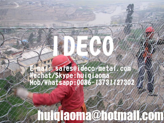 شبكات الحلقات لصخور الانهيار، حواجز شبكات الحلقات المرنة لتدفق الحطام والانهيارات الطينية، شبكات الحلقات الكبلية لأسوار الانهيارات الصخرية
