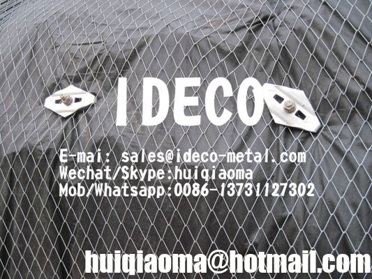 الماس / الرومبويد عالية الجاذبية 1770Mpa سلك الفولاذ الشبكة TECCO G45/2 مع نهاية مقيدة للحماية من سقوط الصخور