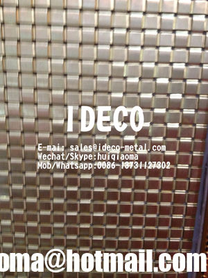 شبك معماري للمصاعد، شبك فني مسطح من الأسلاك المنسوجة، شبك معدني زخرفي لتكسية الجدران